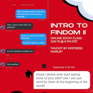 Intro to Findom - Zoom + Powerpoint