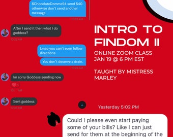 Intro to Findom - Zoom + Powerpoint