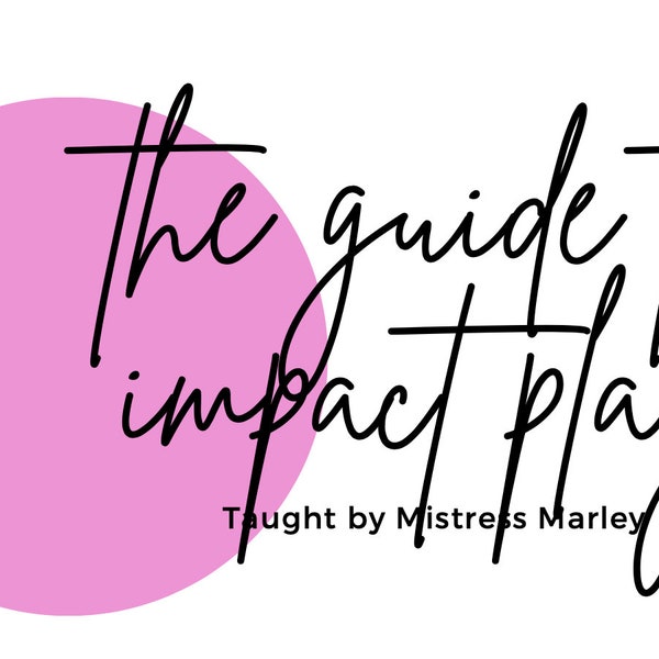 IMPACT PLAY 101 - Lecture + Demo Zoom Class