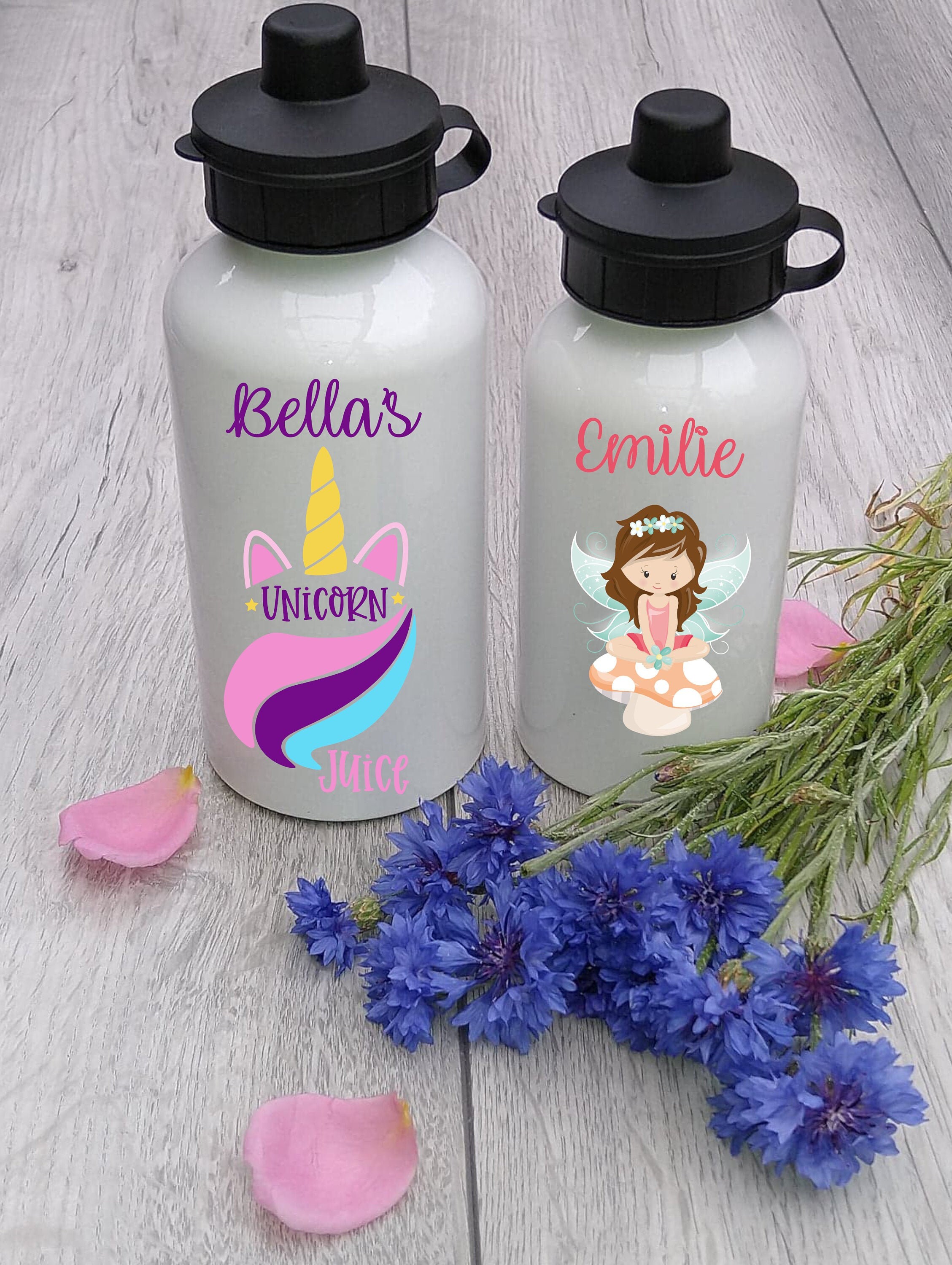 Kids Roblox style personalised character water bottle Hair | Etsy