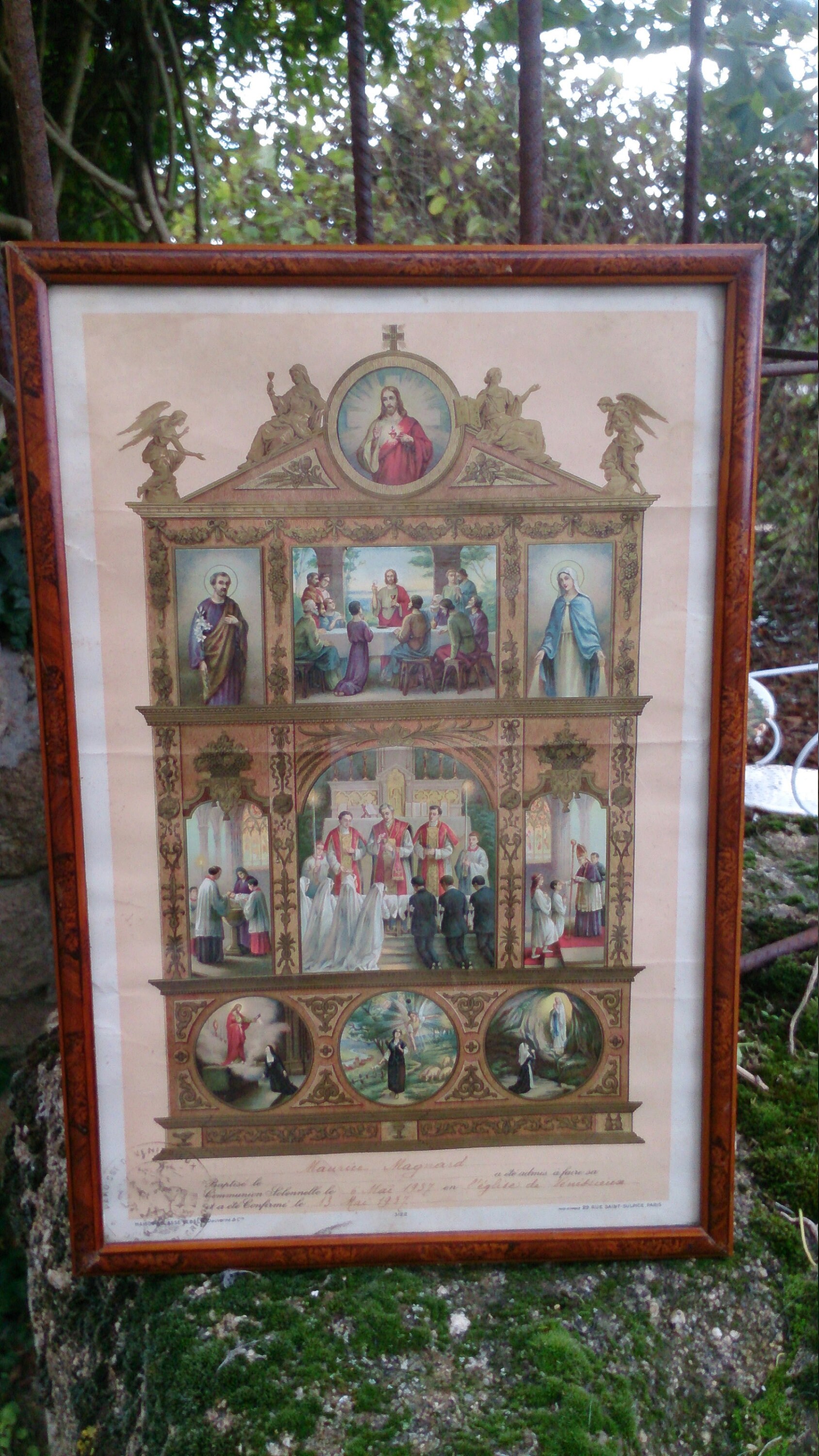 Antique Religious Print - 1930- Religious From 1930