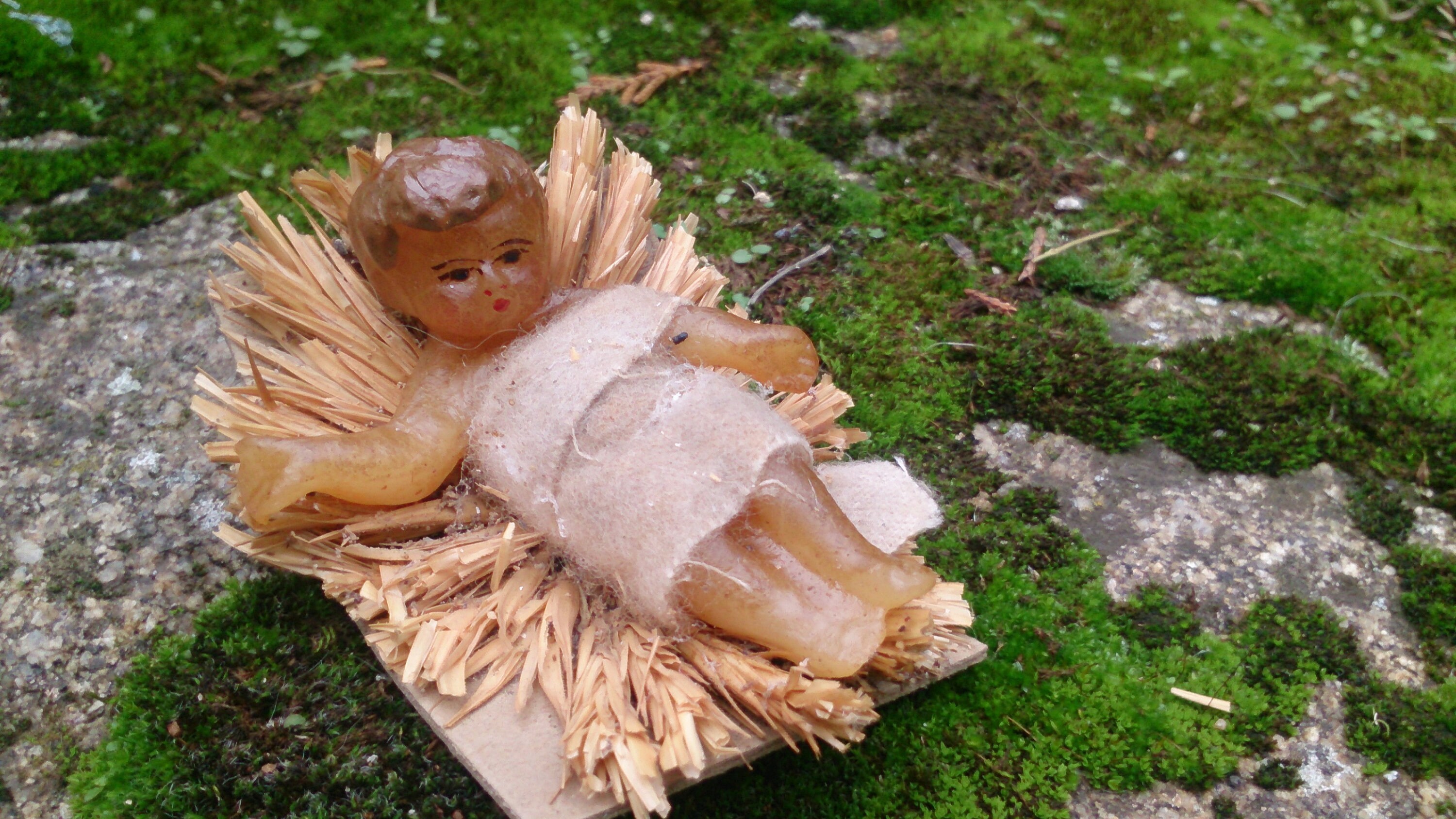 Enfant Jésus en Cire - Late 1800 Early 1900 Baby Jesus in Wax