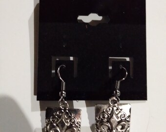 Silver Fleur-De-Lis Earrings