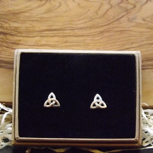 Sterling Silver Celtic Knot Stud Earrings