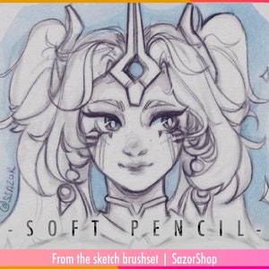 Sazor Soft pencil Procreate brush! (Digital download)