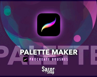 Palette Maker for Procreate (14 digital brushes) Sazor digital Palette creator for inspiration