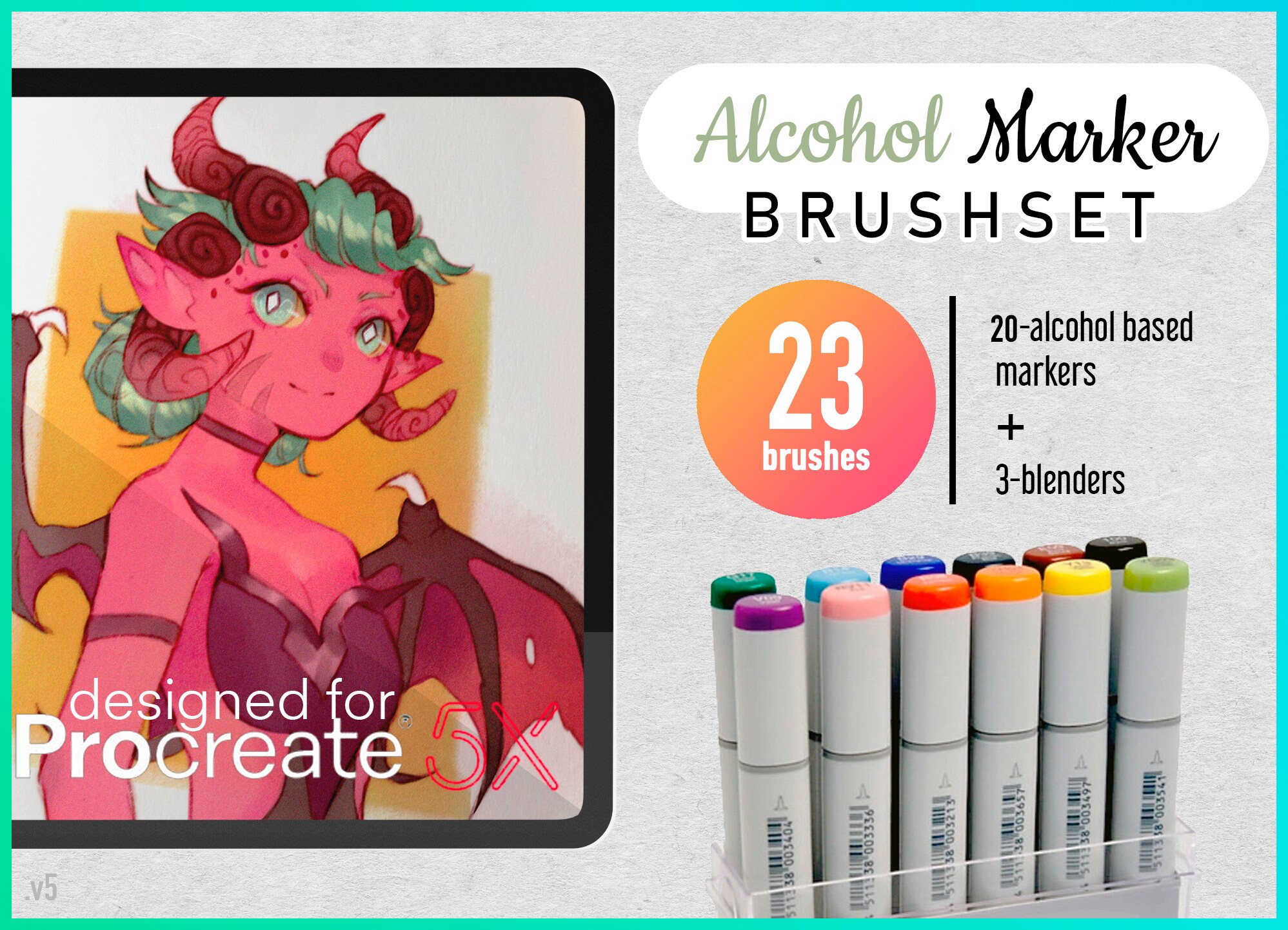 114 brushes 7 Procreate brush packs Summer bundle | Etsy