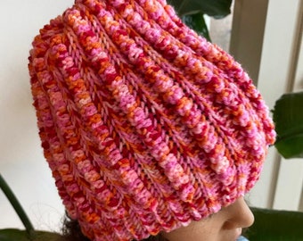 Patrón de gorro de crochet: talla recién nacido a adulto (PDF)