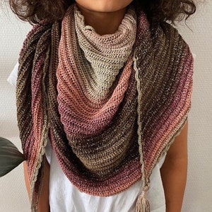Crochet shawl pattern: crochet shawl, crochet scarf, crochet shawl pattern PDF