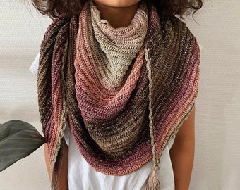 Patrón de chal de crochet (PDF)