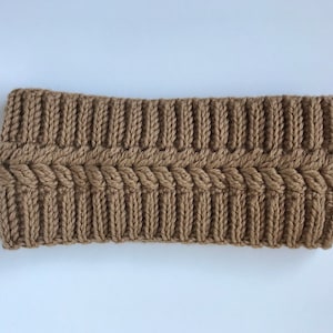 Crochet headband pattern: Autumn snug headband, crochet ear warmer, crochet head wrap, Toddler, Child, Teenager, and Adult headband PDF image 4