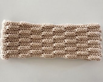 Patrón de diadema de crochet: calentador de orejas acrílico (PDF)