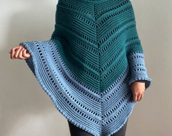 Crochet Poncho Pattern: Adey Poncho PDF (XS-XXL)