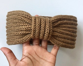 Crochet headband pattern: knot style headband, ear warmer, for kids and adult cosy headband PDF