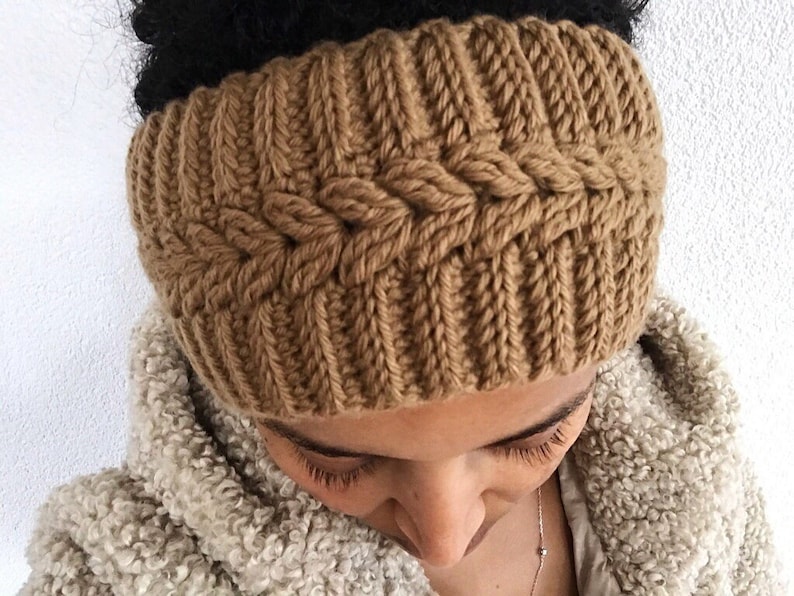 Crochet headband pattern: Autumn snug headband, crochet ear warmer, crochet head wrap, Toddler, Child, Teenager, and Adult headband PDF image 2