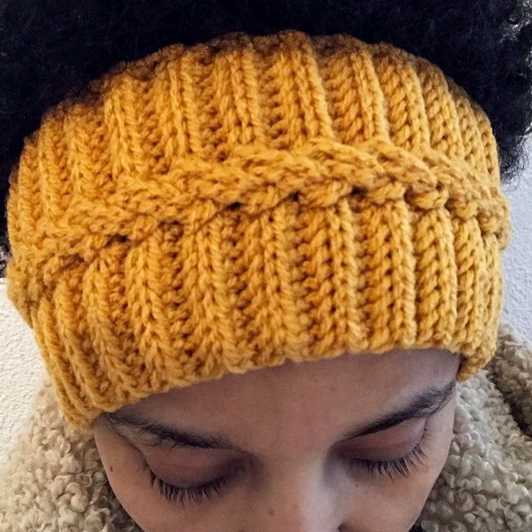 Crochet headband pattern: Autumn orange headband, crochet ear warmer, crochet head wrap, Toddler, Child, Teenager and Adult headband PDF