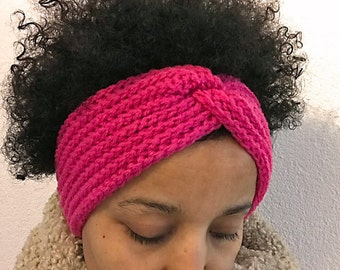 Patrón de diadema de crochet: Calentador de orejas fácil de hacer (Patrón PDF)