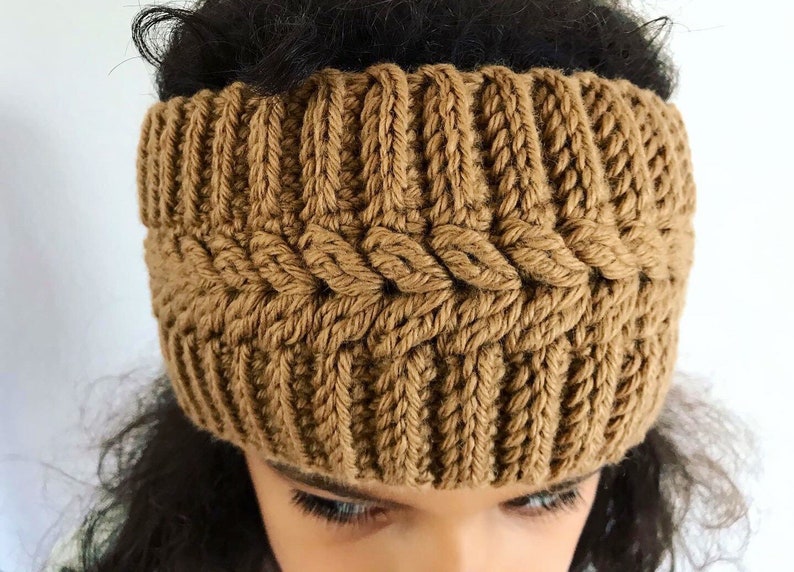 Crochet headband pattern: Autumn snug headband, crochet ear warmer, crochet head wrap, Toddler, Child, Teenager, and Adult headband PDF image 7