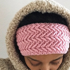 Crochet headband pattern, crochet Mimi's headband, crochet head wrap, ear warmer, Toddler, Child, Teenager, and Adult size headband PDF