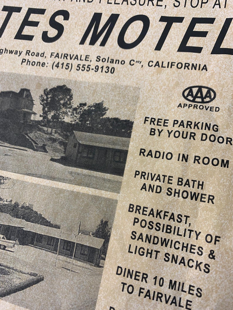 Bates Motel Flyer A great place to stay and bring your Mom image 7
