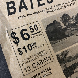 Bates Motel Flyer A great place to stay and bring your Mom image 6