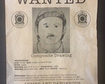 BTK Serial Killer Wanted Poster