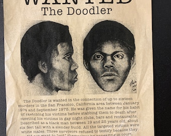 The Doodler - Unknown Serial Killer Wanted Poster