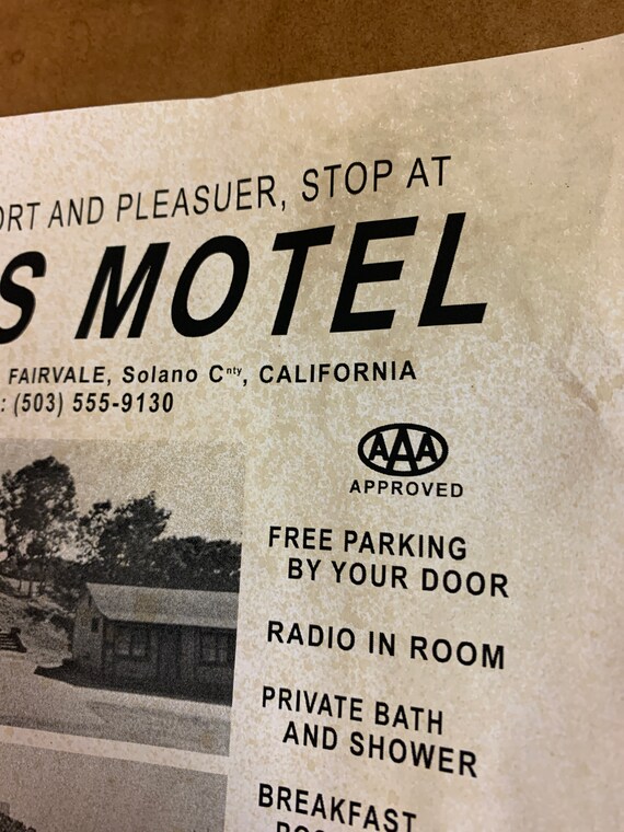 Bates Motel Flyer Un gran lugar para alojarse y traer a tu - Etsy España