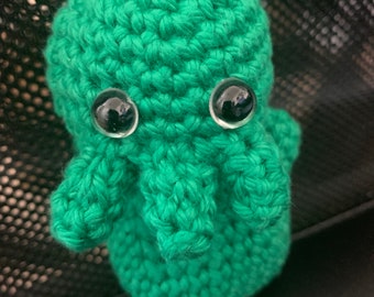 Crocheted Baby Cthulhu 4” tall