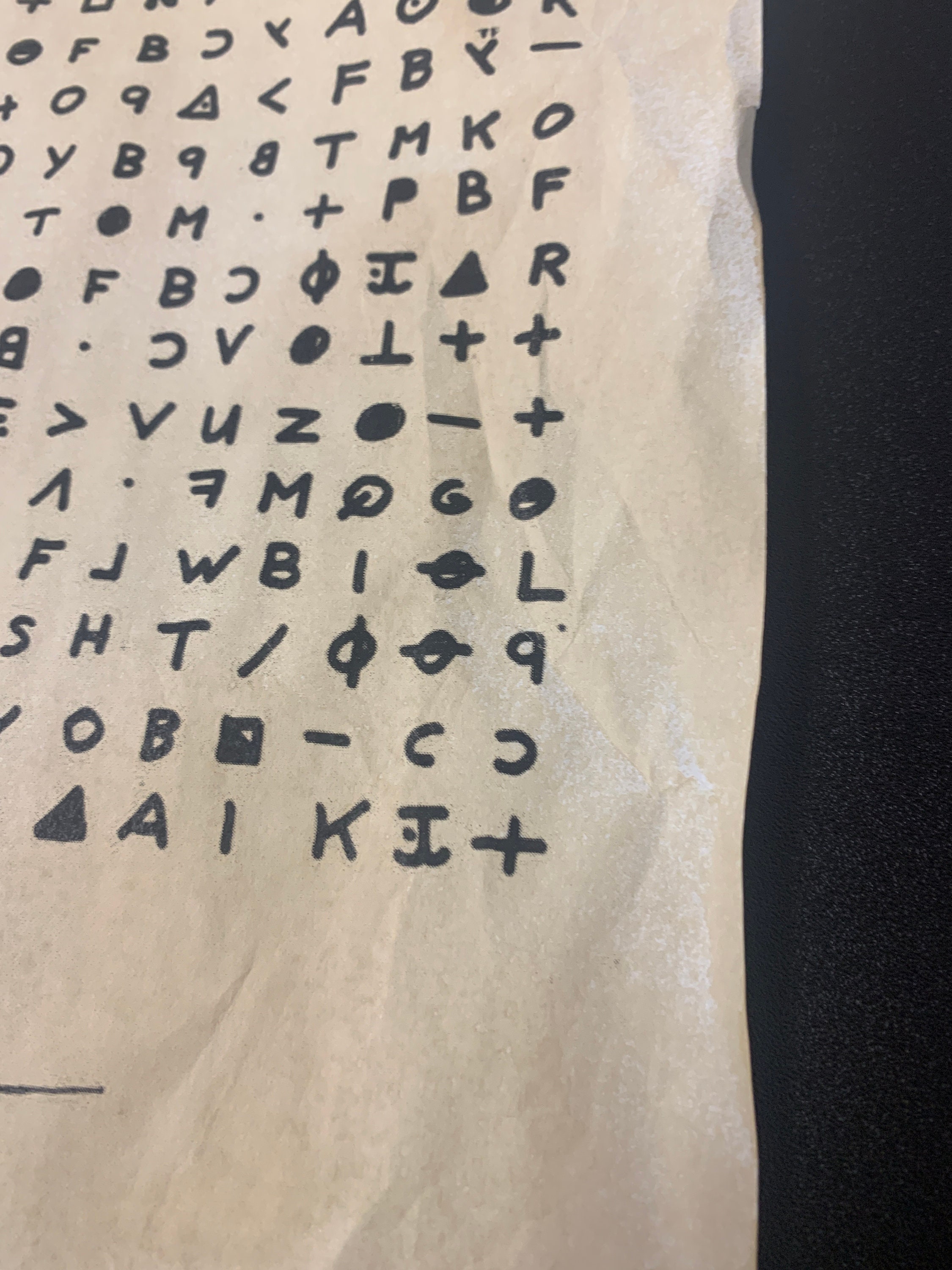 The Zodiac Killer Cypher - Etsy