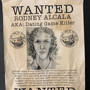 Rodney Alcala - Dating Game Killer - Serial Killer Wanted Poster - Etsy