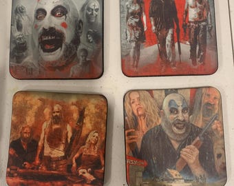 The Devils Rejects - 3 From Hell - 4 (four) neoprene coasters - Set 2