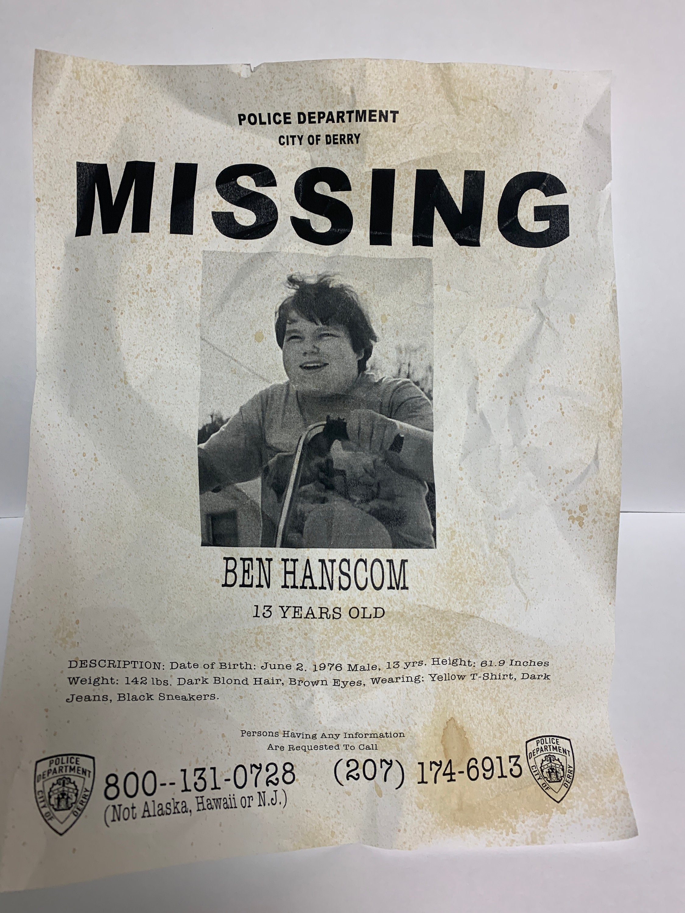 IT Missing Posters Set of 7 Richie Tozier Beverly Marsh | Etsy