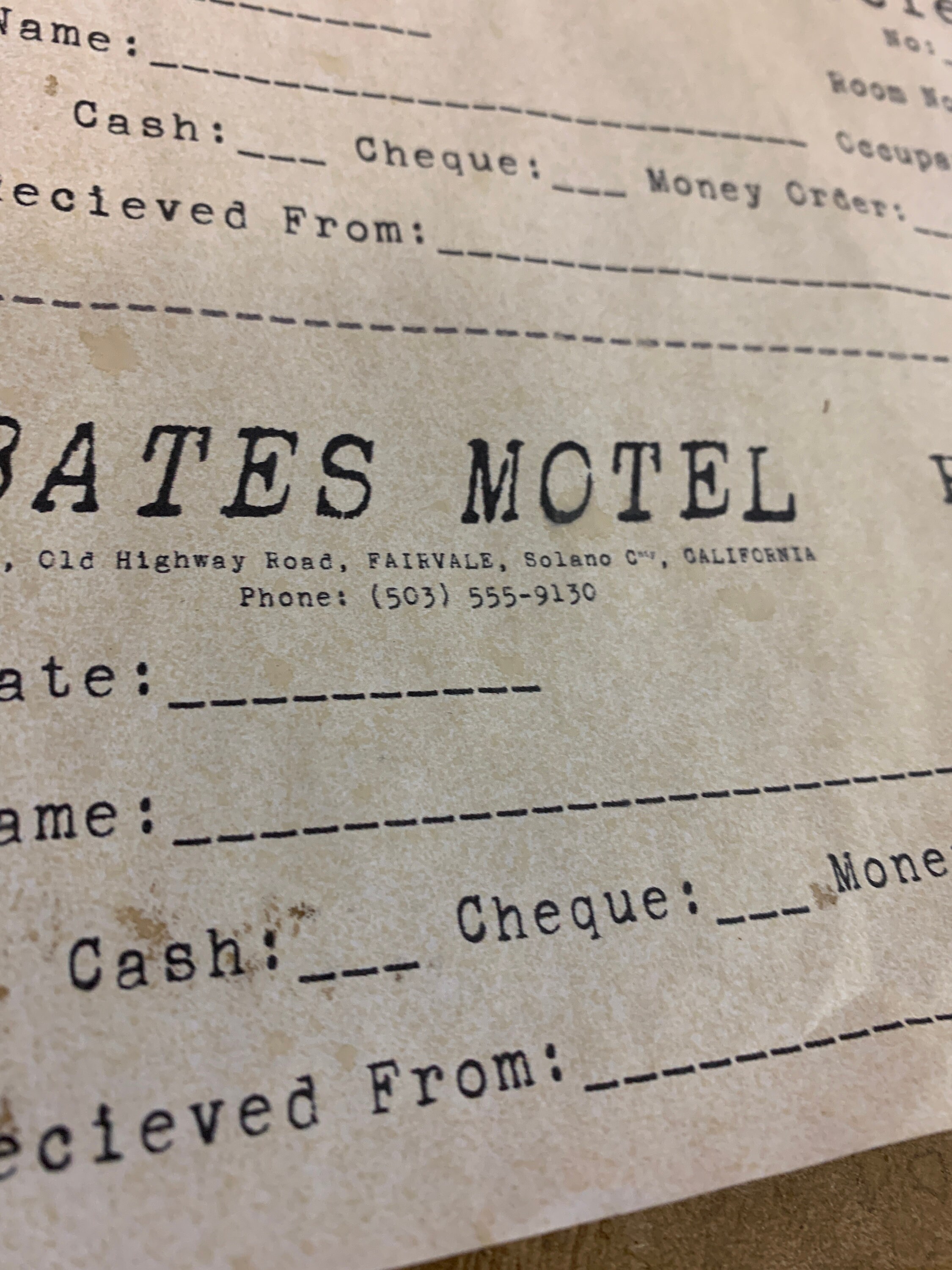 Motel 6 Receipt Template - 0uztpdf