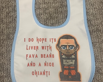 Baby Bib - Hannibal Lecter Quote and Image Baby Bib