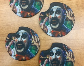 Captain Spaulding Set of 4 Car Coasters - House of 1000 Corpses, Devil's Rejects, 31