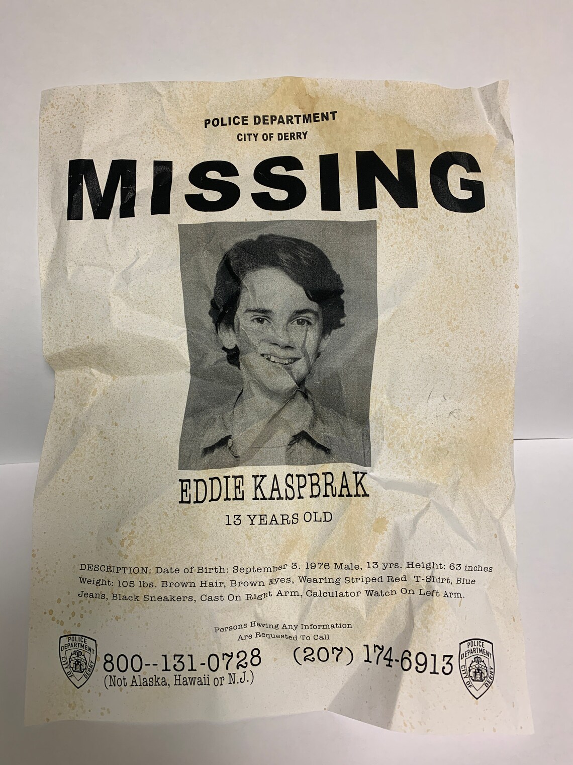 IT Missing Posters Set of 7 Richie Tozier Beverly Marsh | Etsy