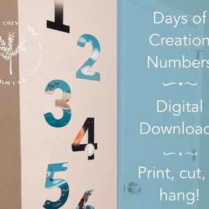 Days of Creation Numbers | INSTANT DOWNLOAD PRINTABLE Pdf, Great for ...