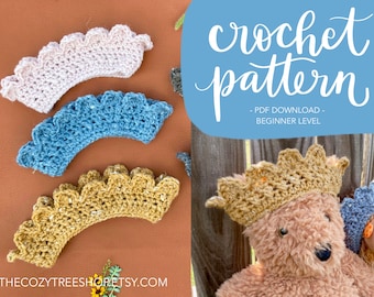 PATRÓN de ganchillo de corona de pétalos / Descargar PDF, vestirse, juegos de simulación, accesorios de fiesta de cumpleaños, disfraz, regalo