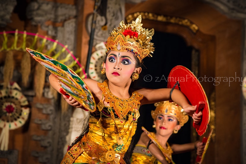 Balinese Dancer, Legong Dance, Bali Photography, Ubud Bali, Photo Print, Gallery Wrap Canvas, Metal Print, Wall Decor image 1