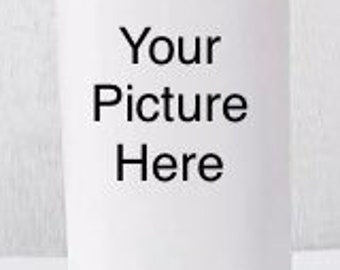 20 oz Custom Skinny Tumbler | Tumbler | Hot Drinks | Cold Drinks | Gift | Picture | Picture Cup