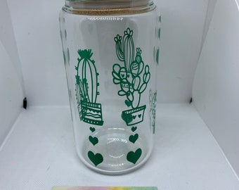 16 oz Libby Timber | Glass Can | Water Glass | Iced Coffee | Hot Coffee | Beverage Container