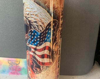 20 oz Skinny Tumbler | Skinny Tumbler | 20 oz Tumbler | veteran | Veterans Day | American pride | Patriotic