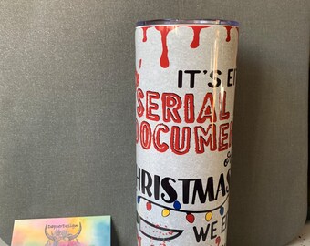 20 oz Skinny Tumbler | Skinny Tumbler | 20 oz Tumbler | Slayin | Sleighn | Christmas