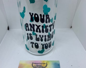 16 oz Libby Timber | Glass Can | Water Glass | Iced Coffee | Hot Coffee | Beverage Container