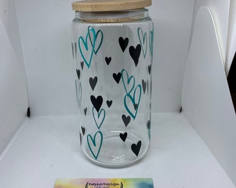 16 oz Libby Timber | Glass Can | Water Glass | Iced Coffee | Hot Coffee | Beverage Container