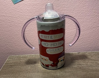 12 oz Sippy Cup | Sippy | Cup | Kids | Toddlers | Infants | milk | Juice | Christmas | Merry