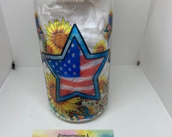 16 oz Libby Timber | Glass Can | Water Glass | Iced Coffee | Hot Coffee | Beverage Container