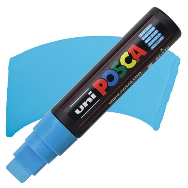 Uni-Posca PC-17K Water-based Paint Marker ~ 8 Colors Available Light Blue