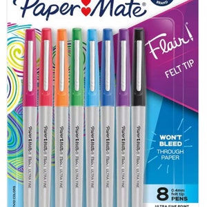 Stylo à pointe feutre 0.7mm Flair - Paquet de 12 ou 6 – Papier & Latté